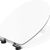 Cornat wc-bril prime white matt steel fsc - kswmssc00