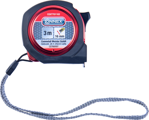 Connex rolmeter 3m abs 16mm euro-ijking - coxt701163
