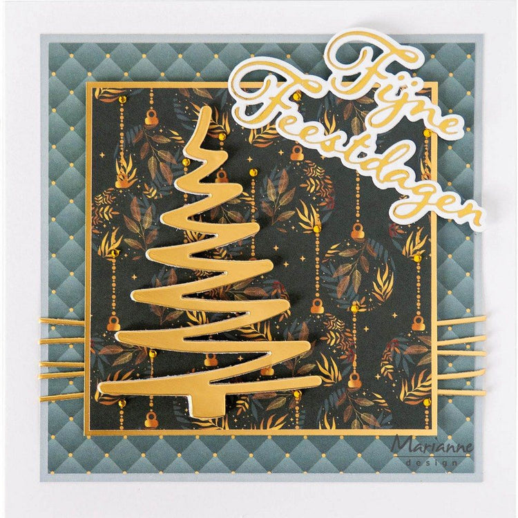 Marianne design • craftable hot foil fijne feestdagen (nl)