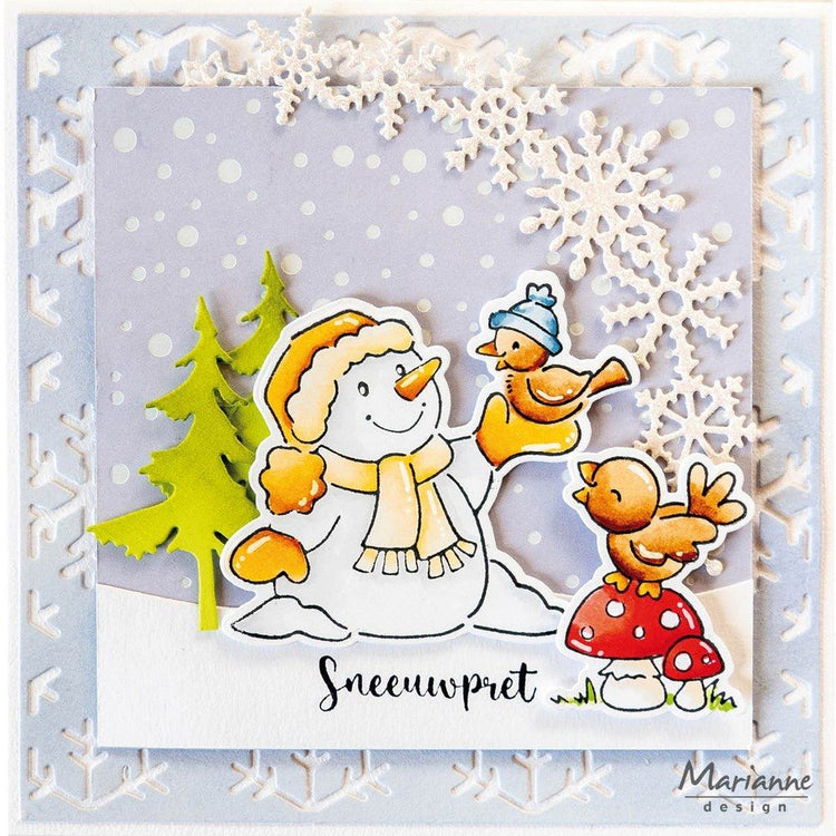 Marianne design • craftable background ice crystals