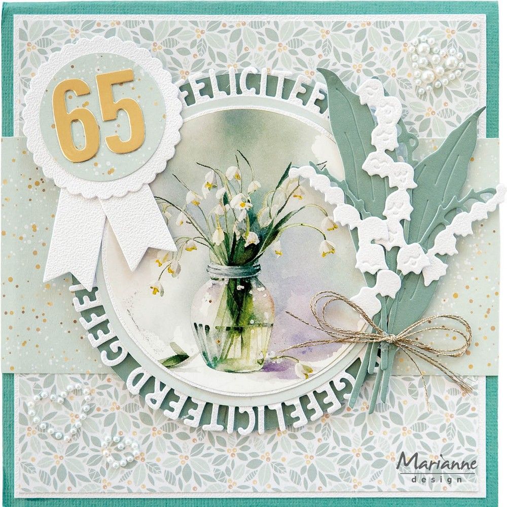 Marianne design • craftable gefeliciteerd cirkel by marleen