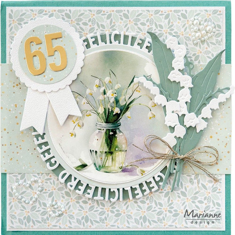 Marianne design • craftable gefeliciteerd cirkel by marleen