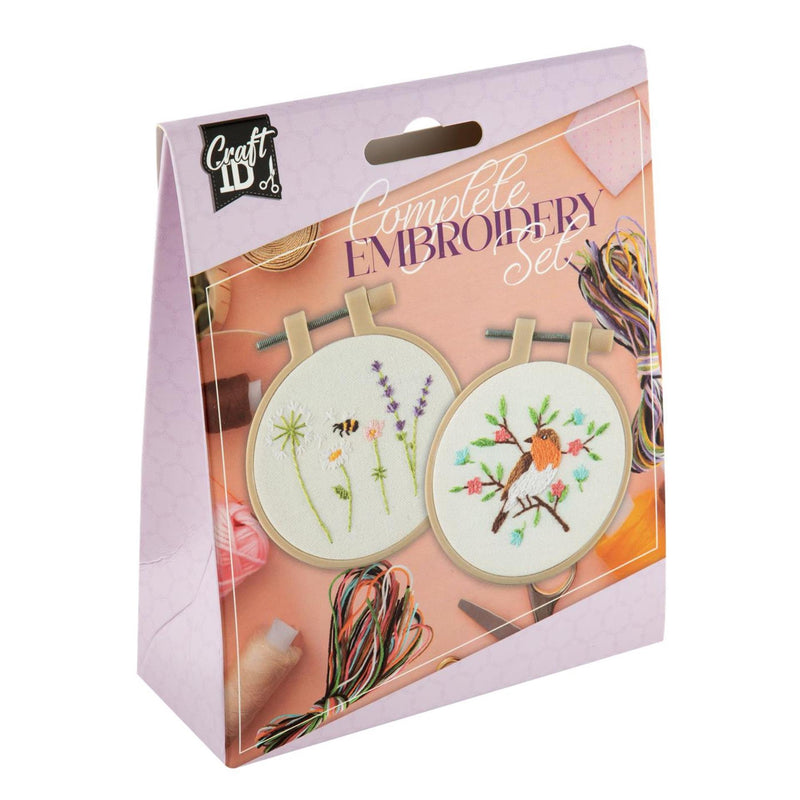 Craft id mini borduurset, 2pcs. ø8.5cm