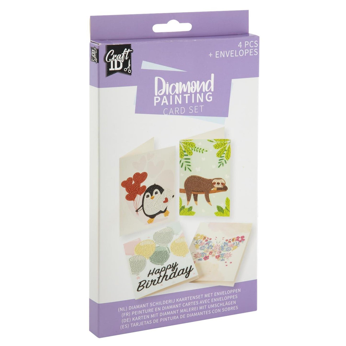 Craft id diamond painting kaarten set 18,1x13cm