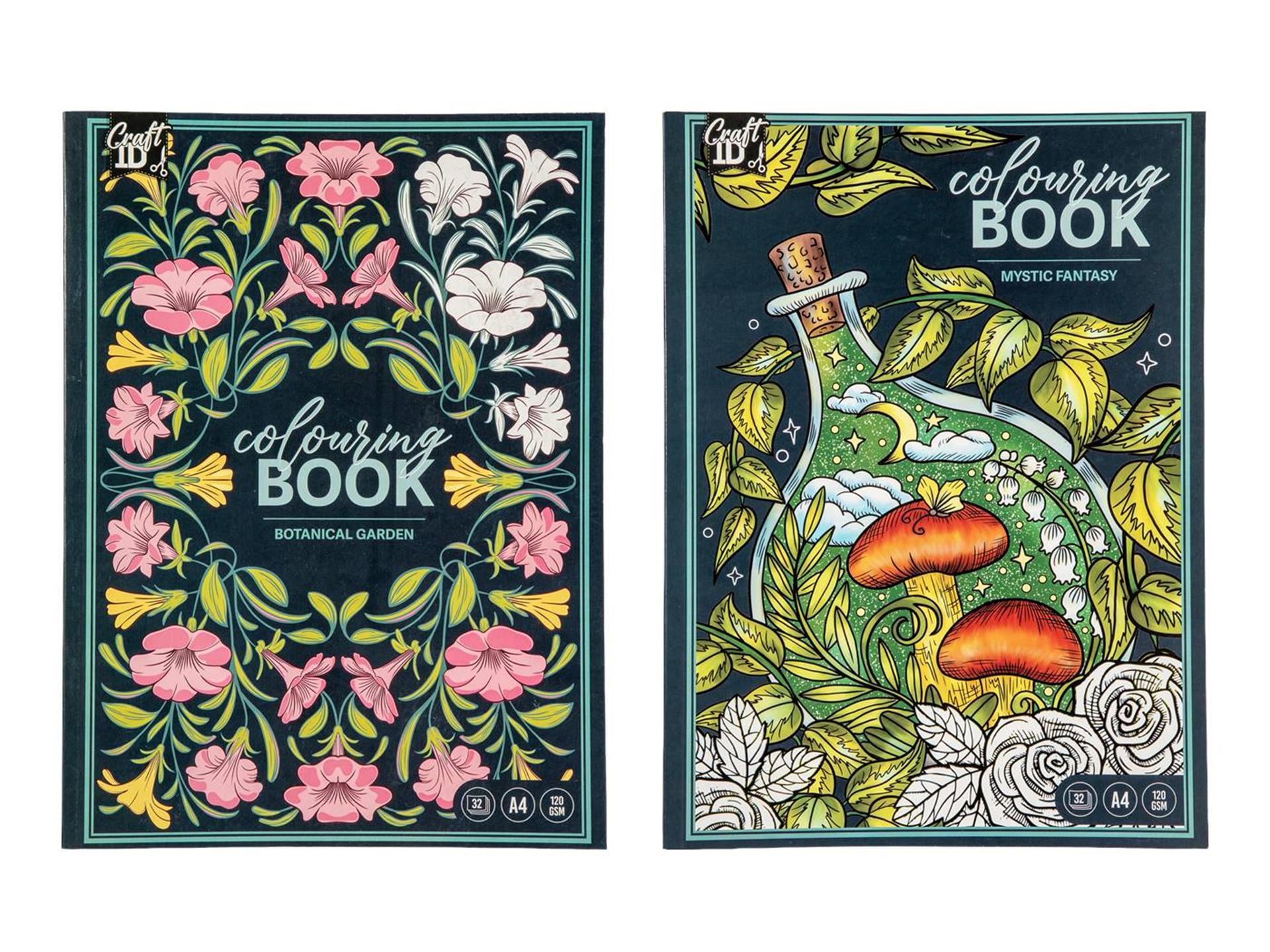 Craft id kleurboek 29,7x22cm, 32 sheets 2ass