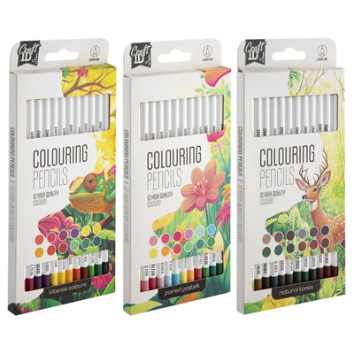 Craft id kleurpotloden 12pcs, 3ass