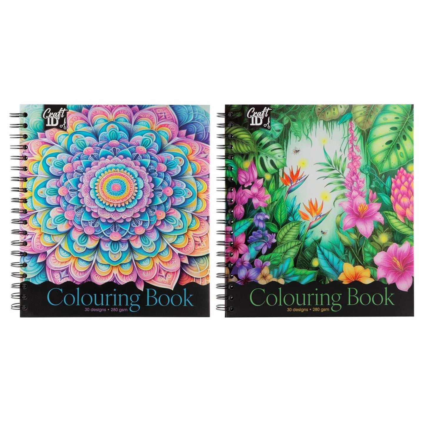 Craft id kleurboek harde kaft 30 designs 22,8x25,3x1,8cm