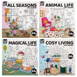 Craft id kleurboek cute comfy 20x20cm, 4ass - afbeelding 1