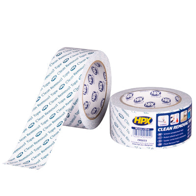 Hpx schoonverwijderbare pvc tape | 50mm x 33m - cr5033 - cr5033