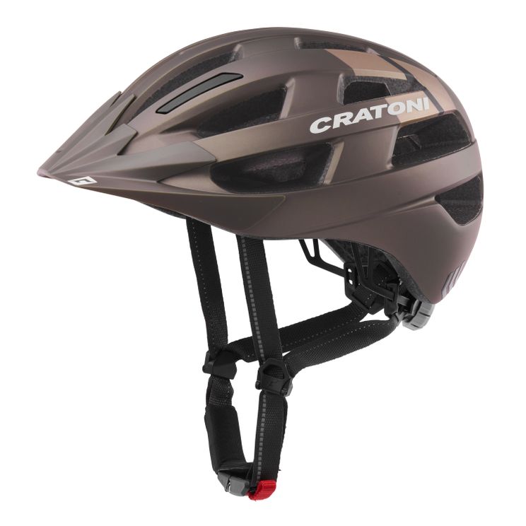Helm cratoni velo-x brown metallic matt m-l