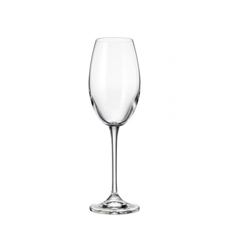 Crystal bohemia witte wijnglas fulica 300ml 6 stuks
