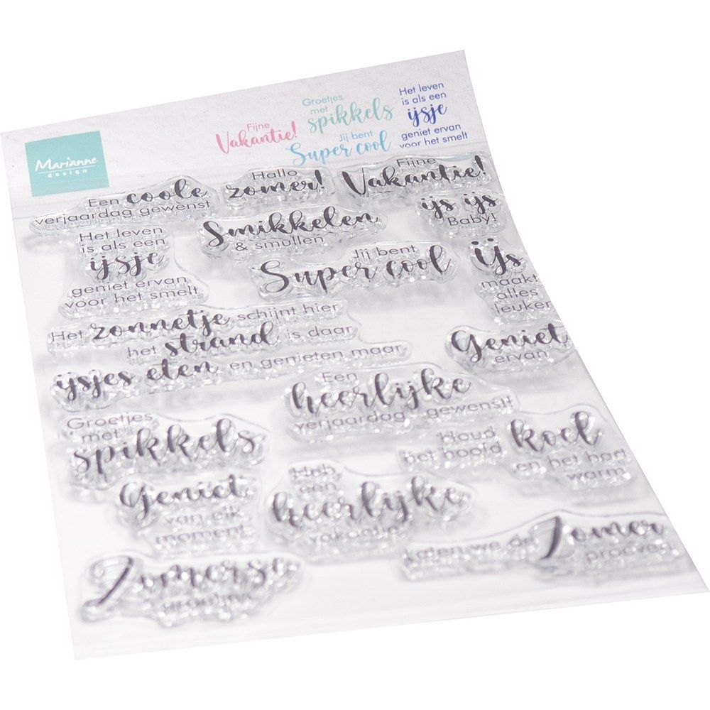 Marianne design • clear stamps zomer ijs