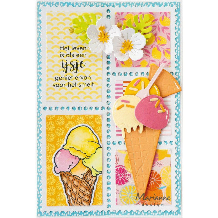 Marianne design • clear stamps zomer ijs