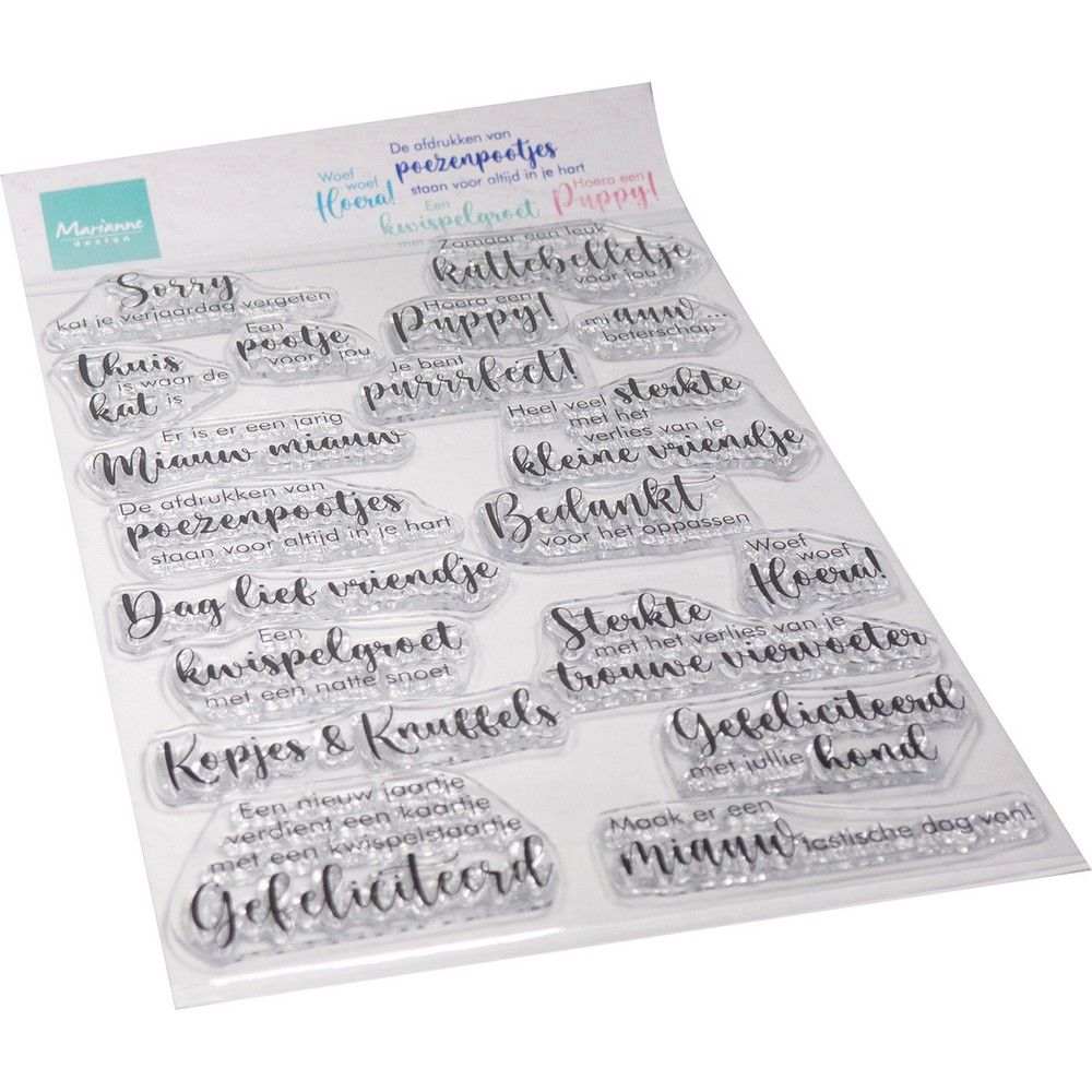 Marianne design • clear stamps kopjes pootjes
