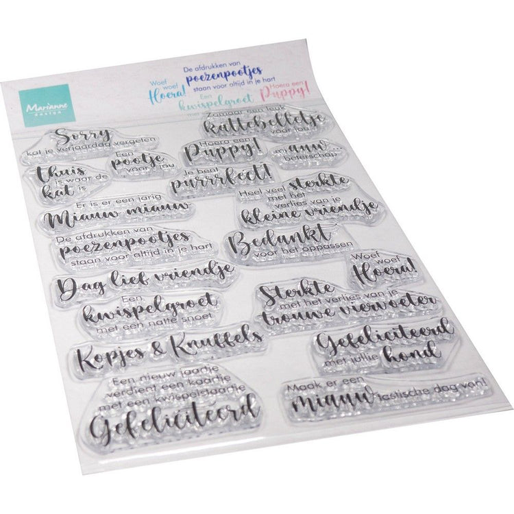Marianne design • clear stamps kopjes pootjes