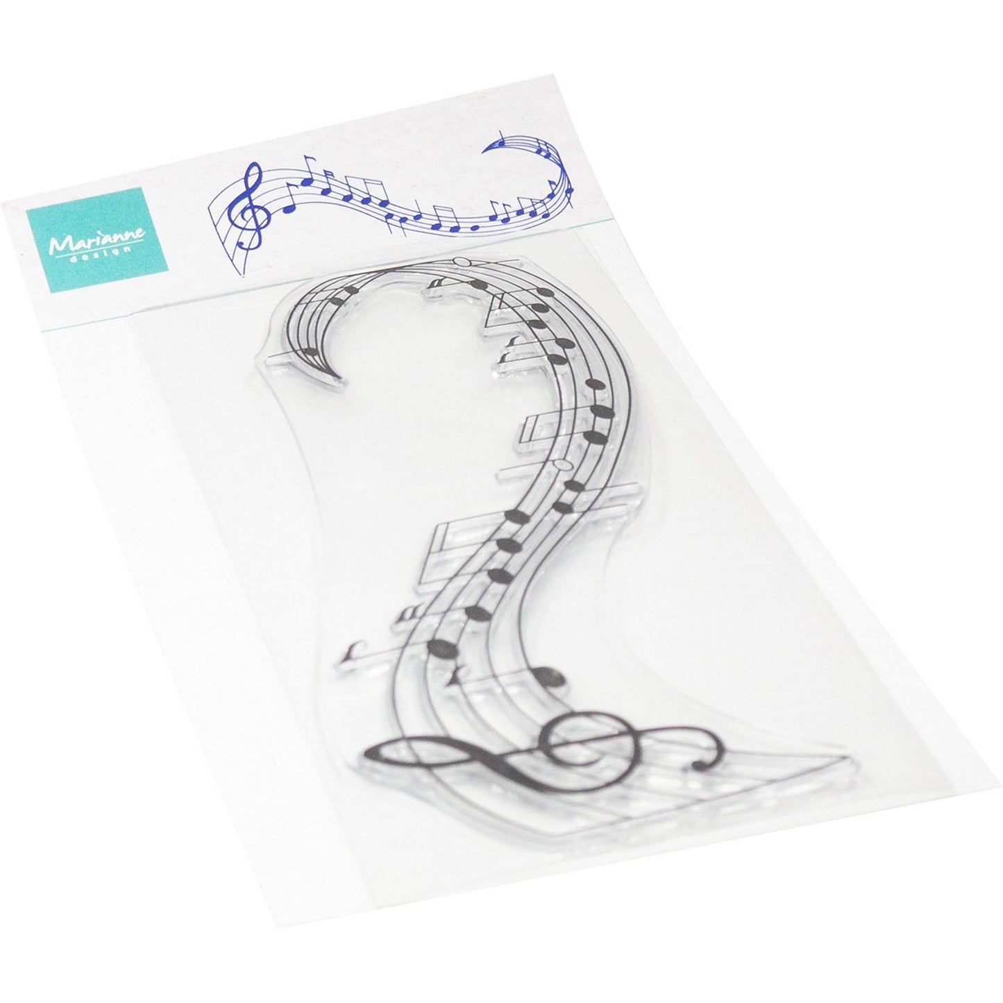Marianne design • clear stamps music swirl