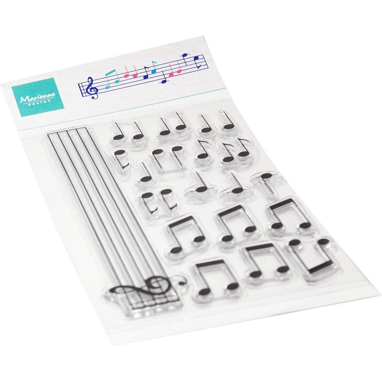 Marianne design • clear stamps musical notes