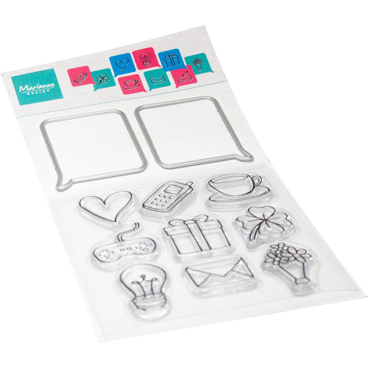 Marianne design • clear stamps chat bubbles