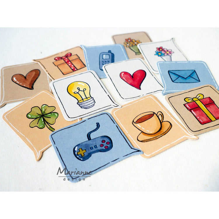 Marianne design • clear stamps chat bubbles