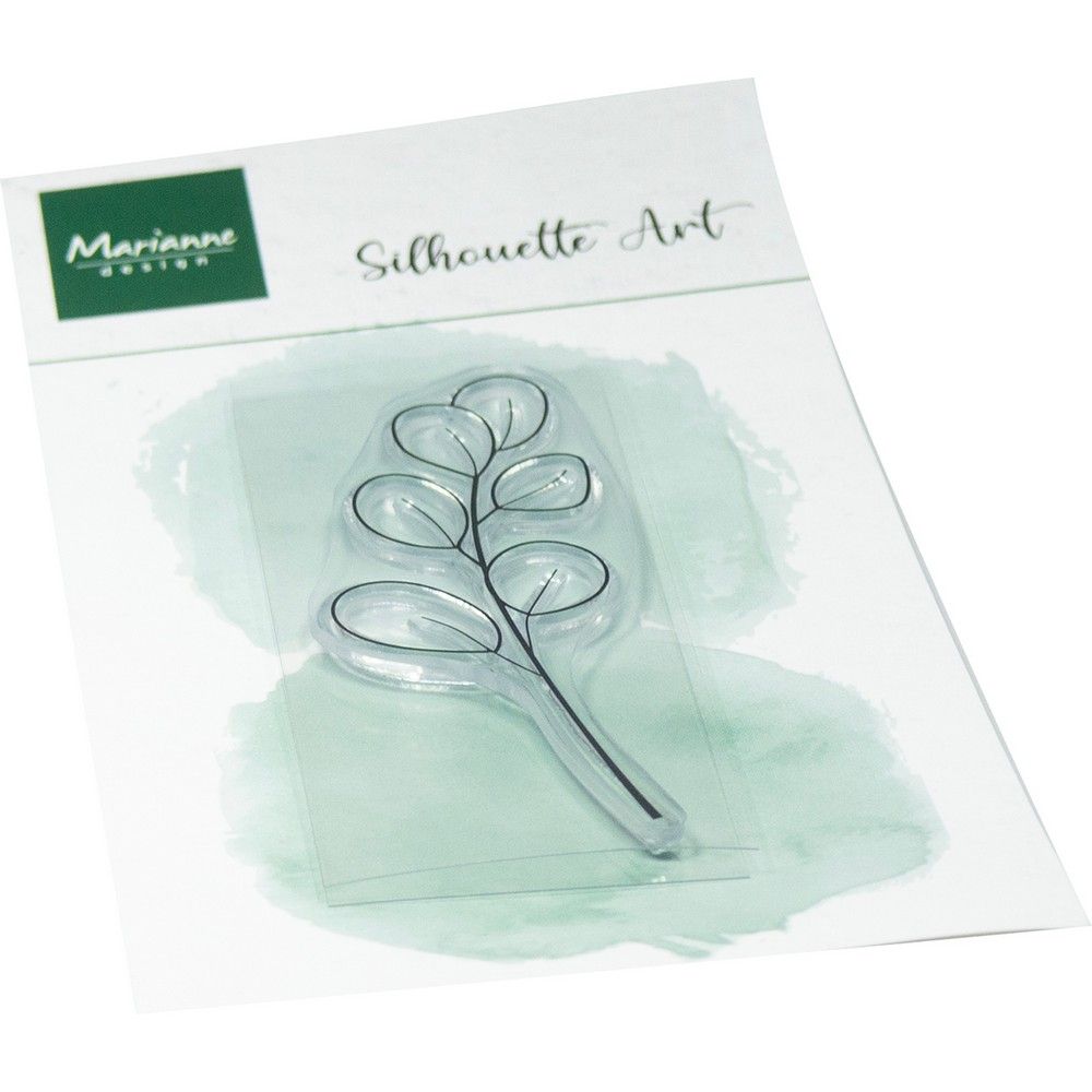 Marianne design • clear stamps silhouette art eucalyptus twig