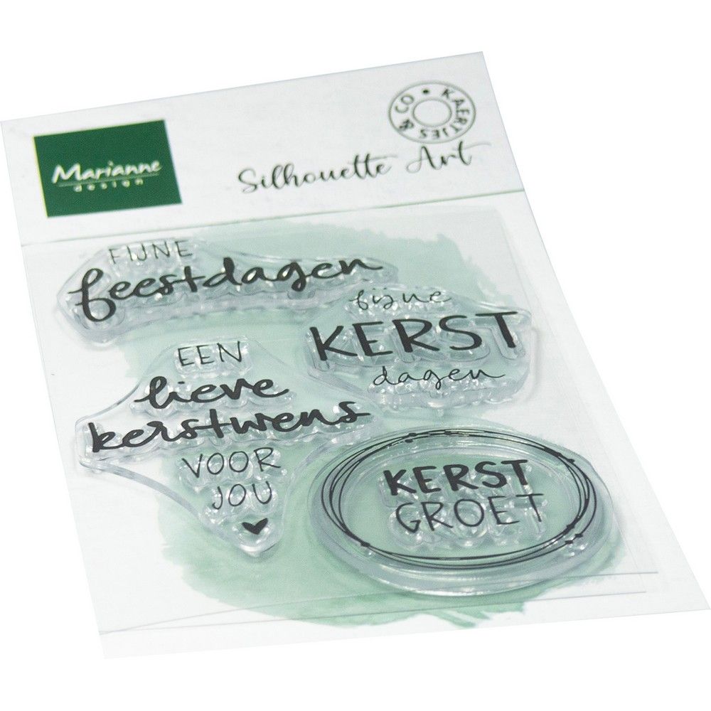 Marianne design • clear stamps kerstwensen by kaertjes co