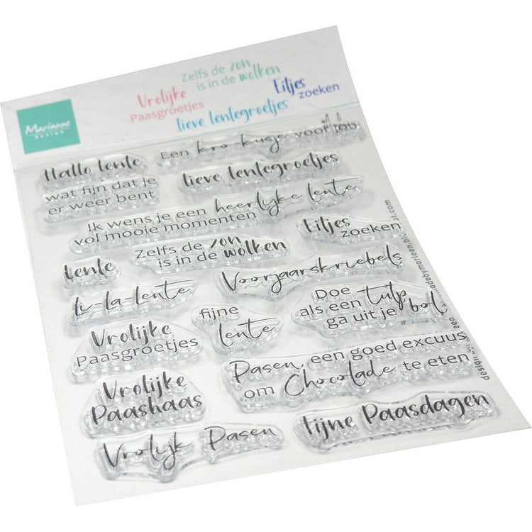 Marianne design • stempels lentegroetjes by marleen