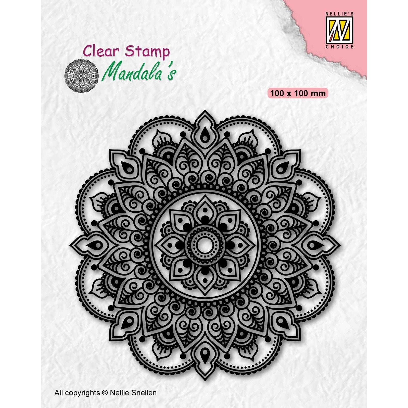Nellie's choice • mandala's clear stempel mandala fantasy flower