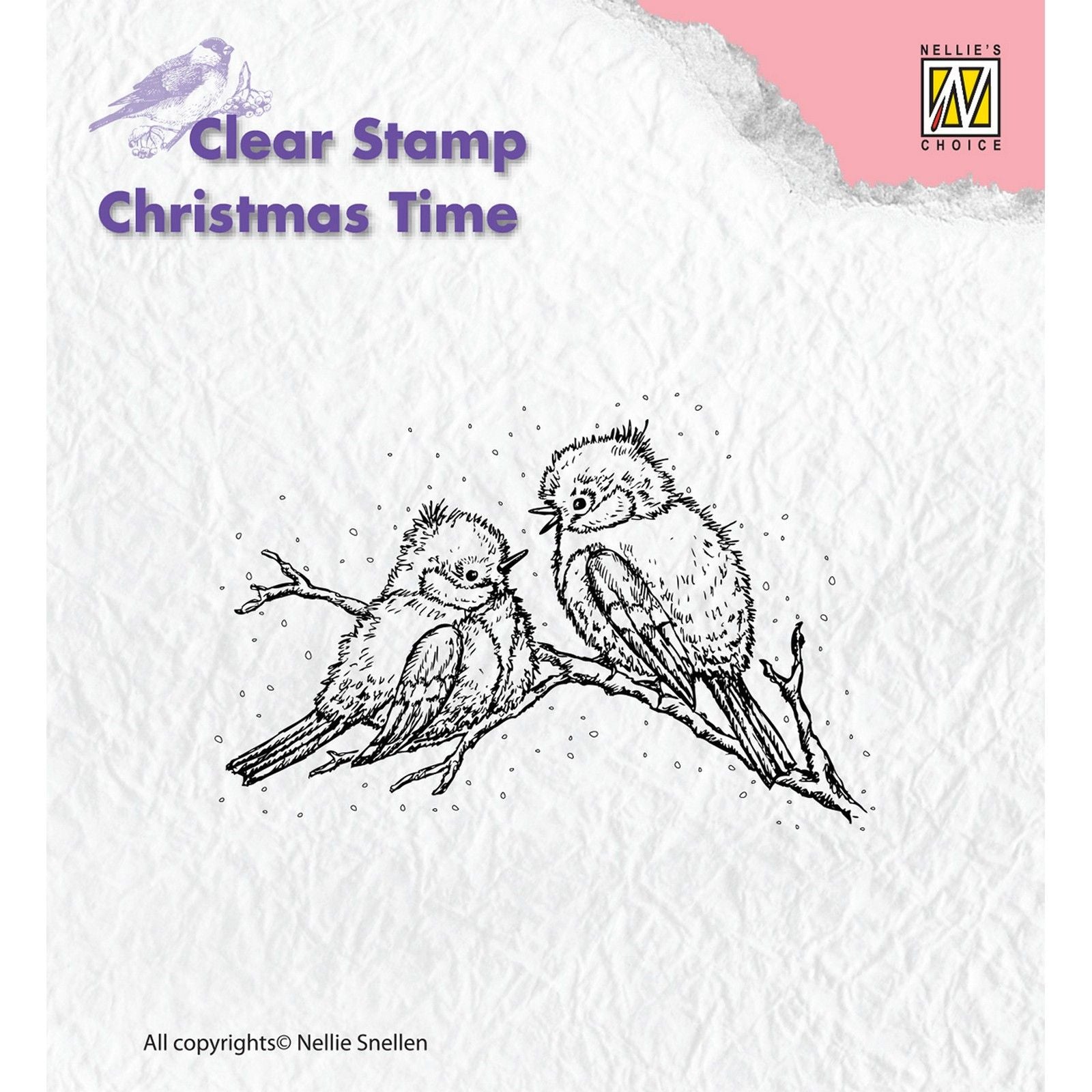 Nellie's choice • christmas time clear stamps christmas birds