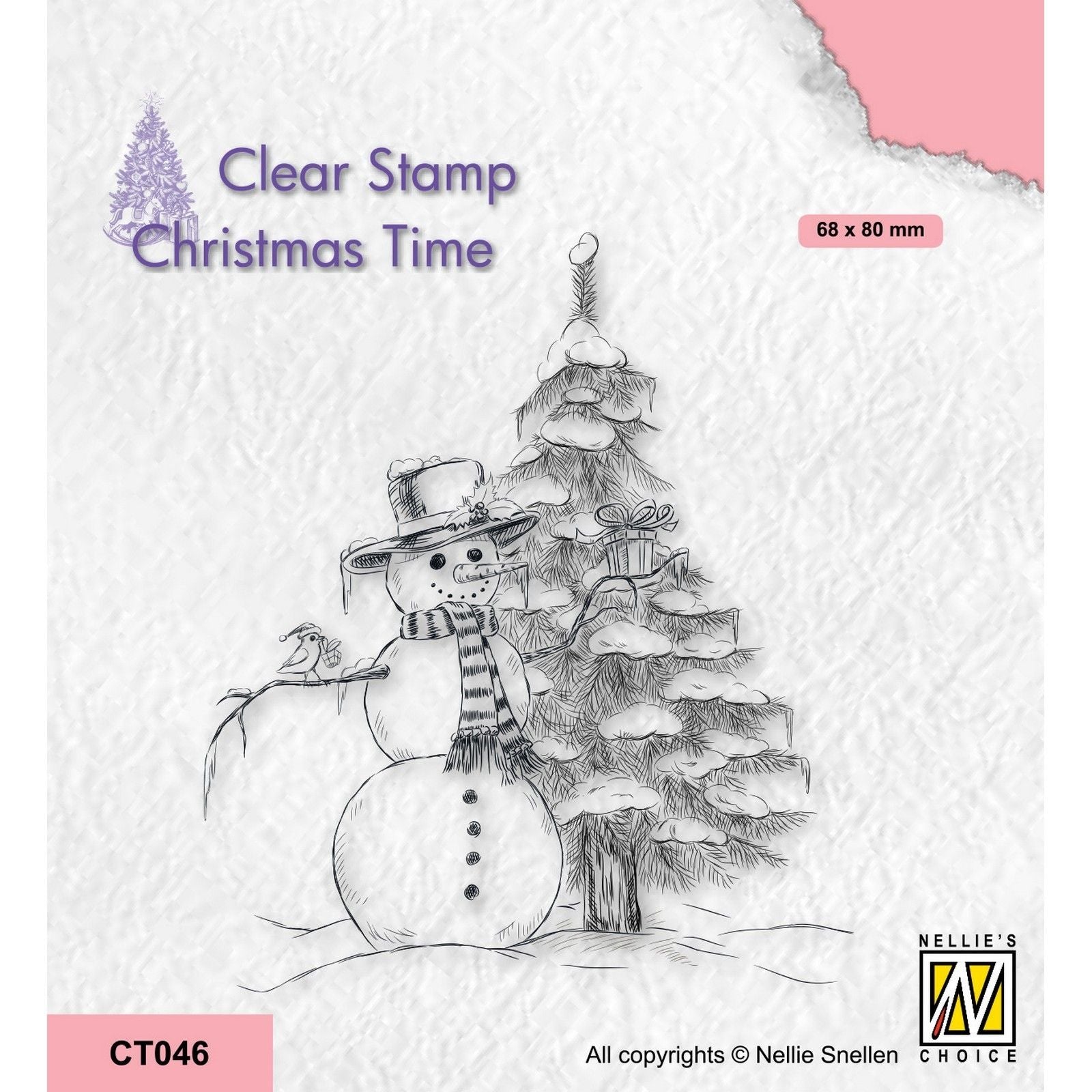 Nellie's choice • christmas time clear stempels snowman