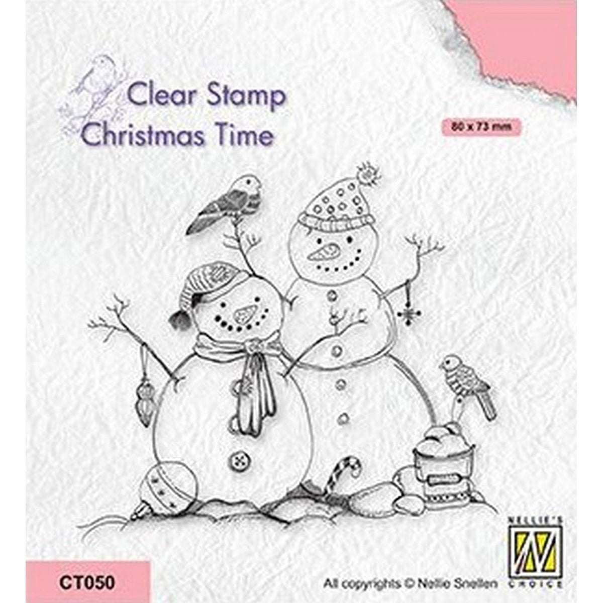 Nellie's choice • christmas time clear stempels snowmen
