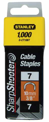 Stanley handgereedschap krammen 10mm type 7 - 1000 stuks - 1-ct106t