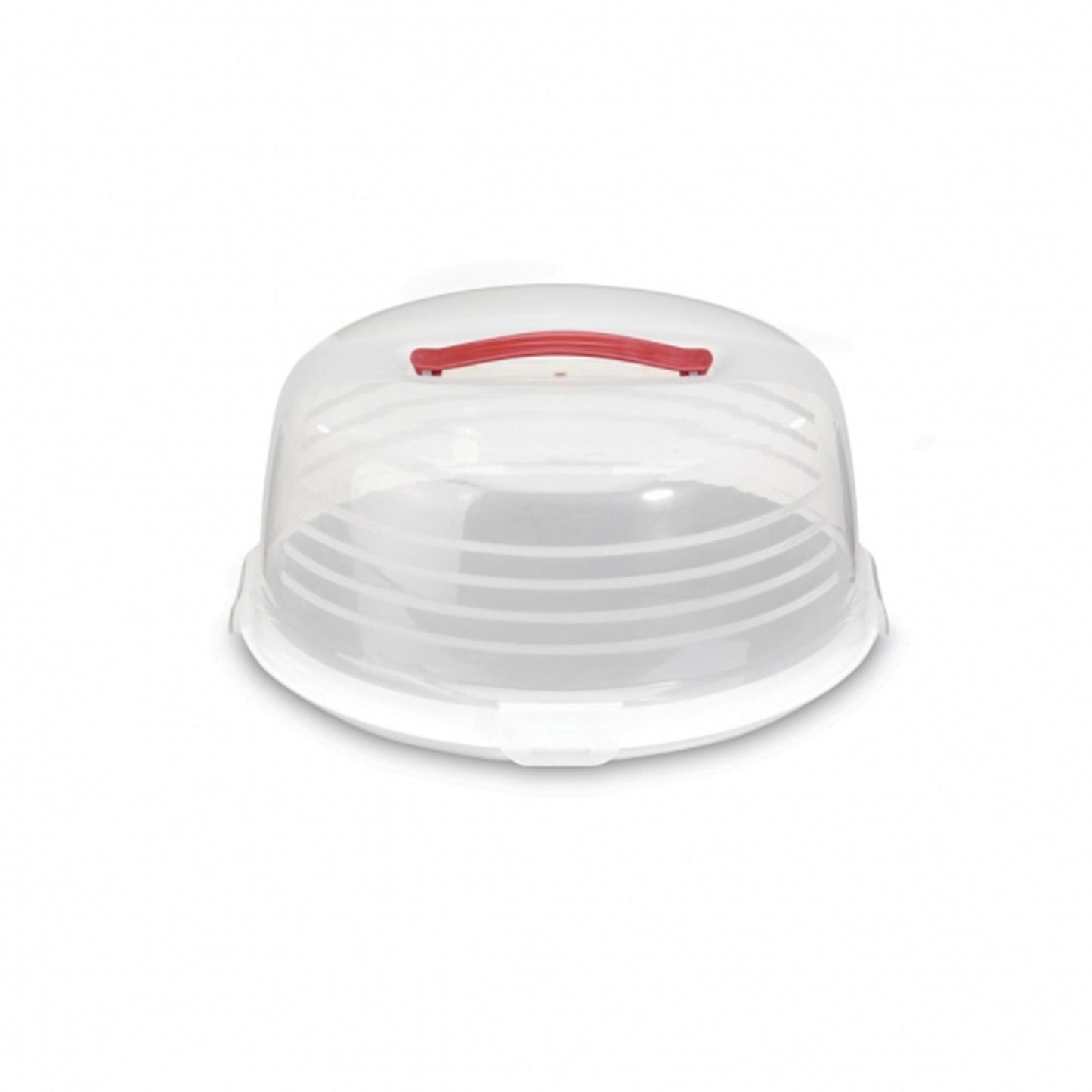 Curver taartdoos rond wit transparant 35x35xh15