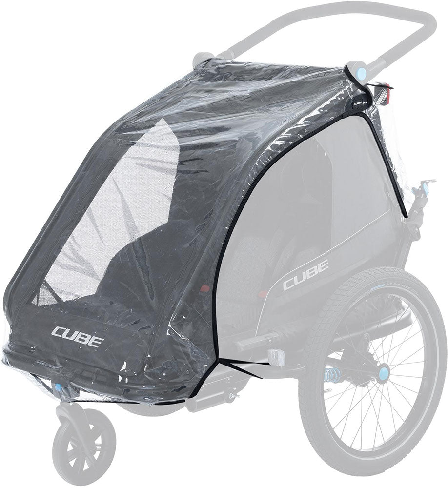 Cube double cmpt kids trailer raincover