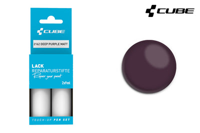 Cube touch-up pen set deep purple matt