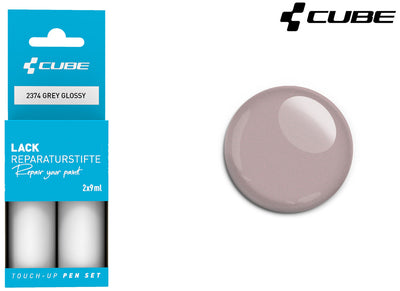 Cube touch-up pen set grey glossy