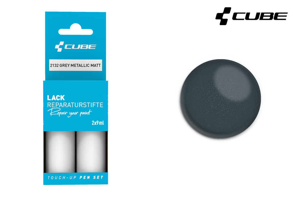 Cube touch-up pen set grey metallic matt