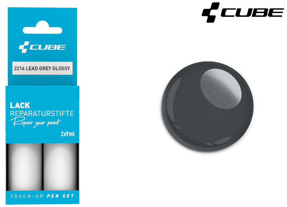 Cube touch-up pen set lead grey glossy