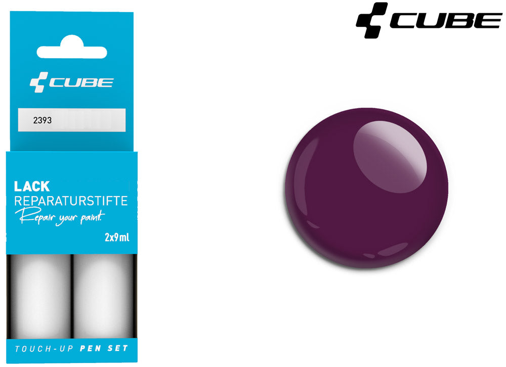 Cube touch-up pen set wine glossy