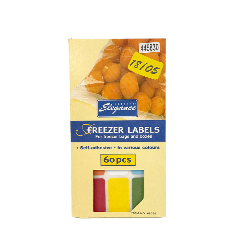 Cuisine elegance diepvriesetiketten zelfklevend multicolor 2x3,5cm 60 stuks