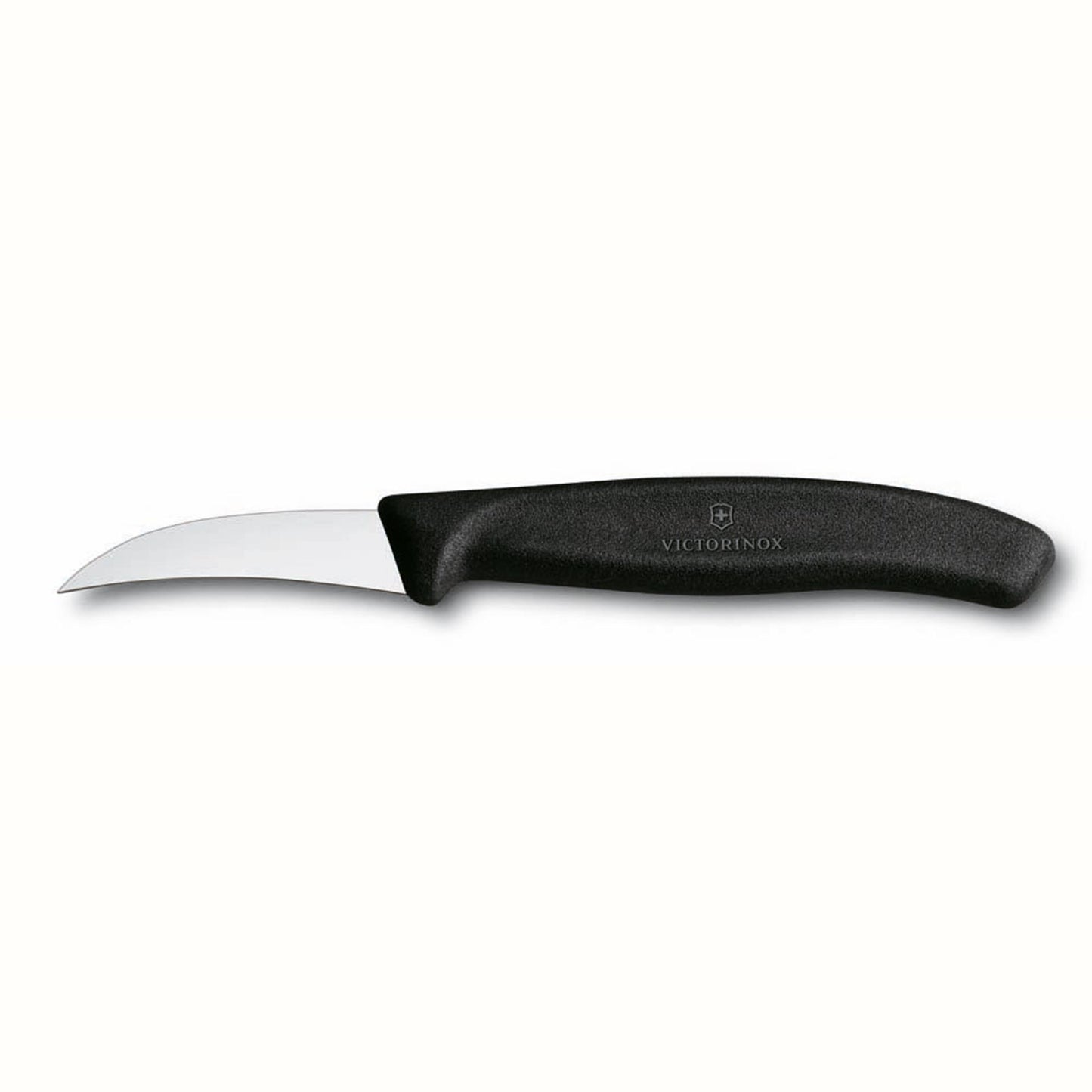 Victorinox schilmesje met gebogen 6cm lemmet en zwart handvat