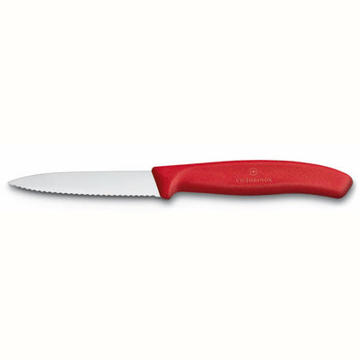 Victorinox schilmesje gekarteld rood