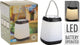 Home styling tafellamp draagbaar led zwart 9x12cm