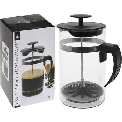 Excellent houseware koffiezetter 1l kunststof en glas