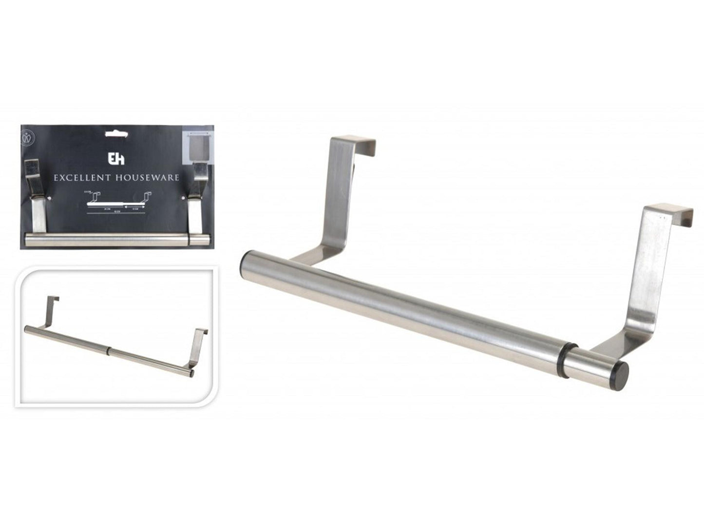 Storage solutions deurhanger rvs uitschuifbaar 25-40cm