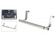 Storage solutions handdoekhouder deurhanger rvs uitschuifbaar 25-40cm