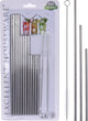 Excellent houseware rietjesset rvs 14-delig met borstel