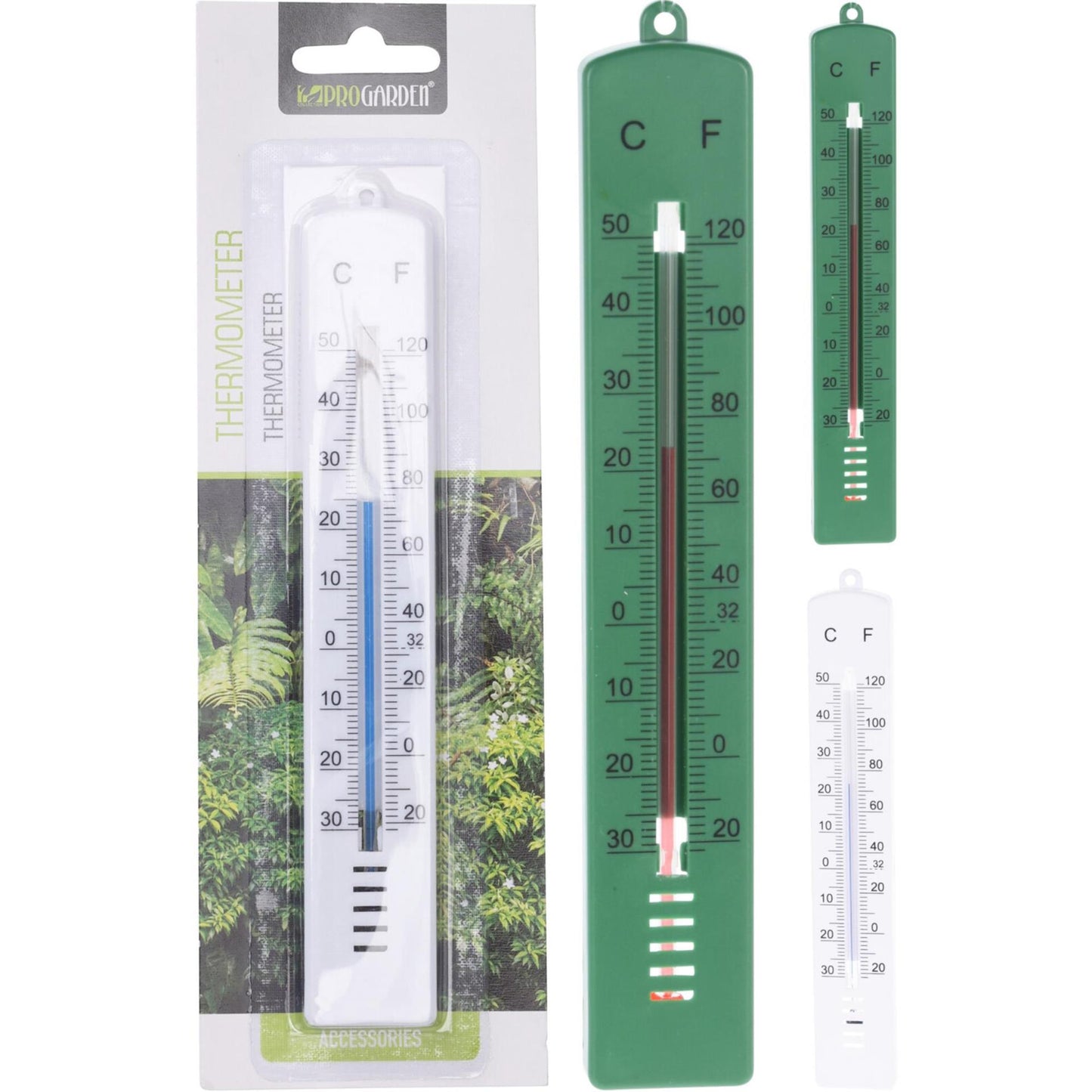 Pro garden thermometer h17cm voor binnen en buiten