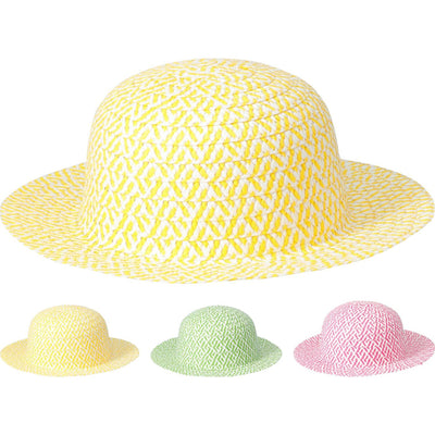 Zomerhoed kinderen geel groen of roze