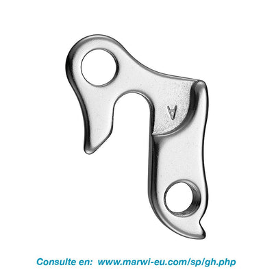 derailleurhanger GH-009 60 mm zilver