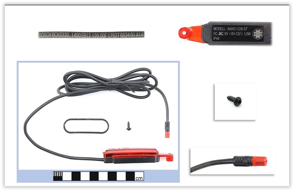 Busch muller achterlicht nano cob w brake 1400mm (72882636)
